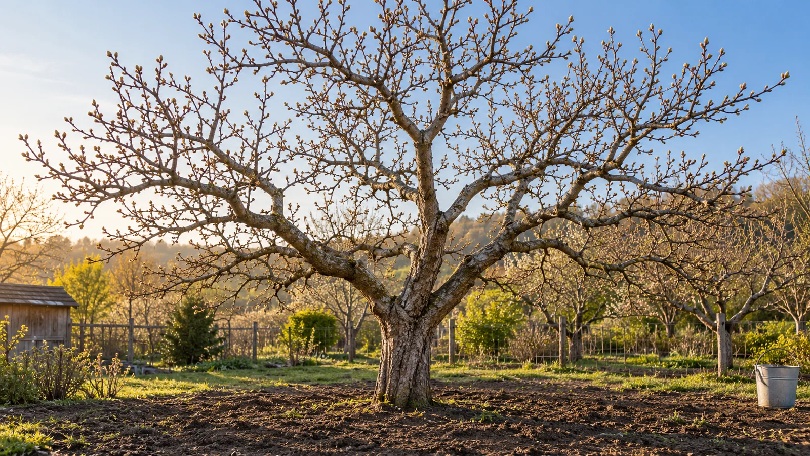 Fruit-tree canopy in spring